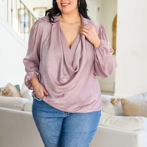 Elegant Lavender Women's Top